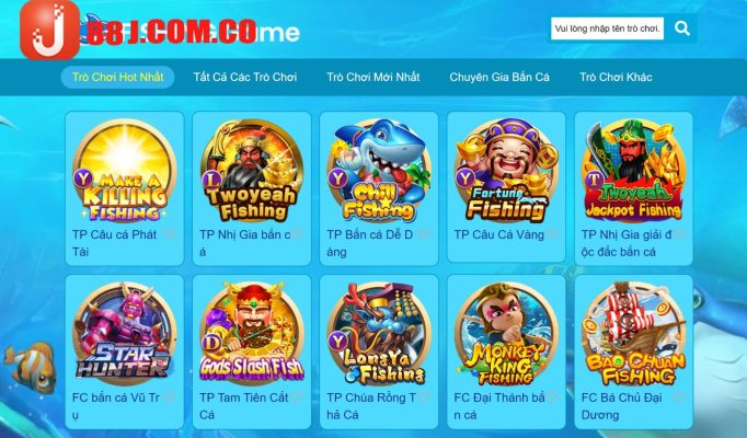 Game bắn cá J88 có những sảnh nào?