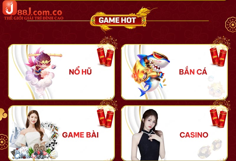 Các tựa game bài đổi thưởng online phổ biến tại J88